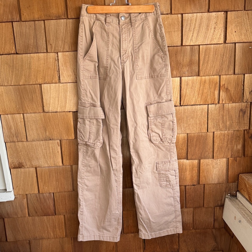 Hollister Beige Women's Cargo Pants